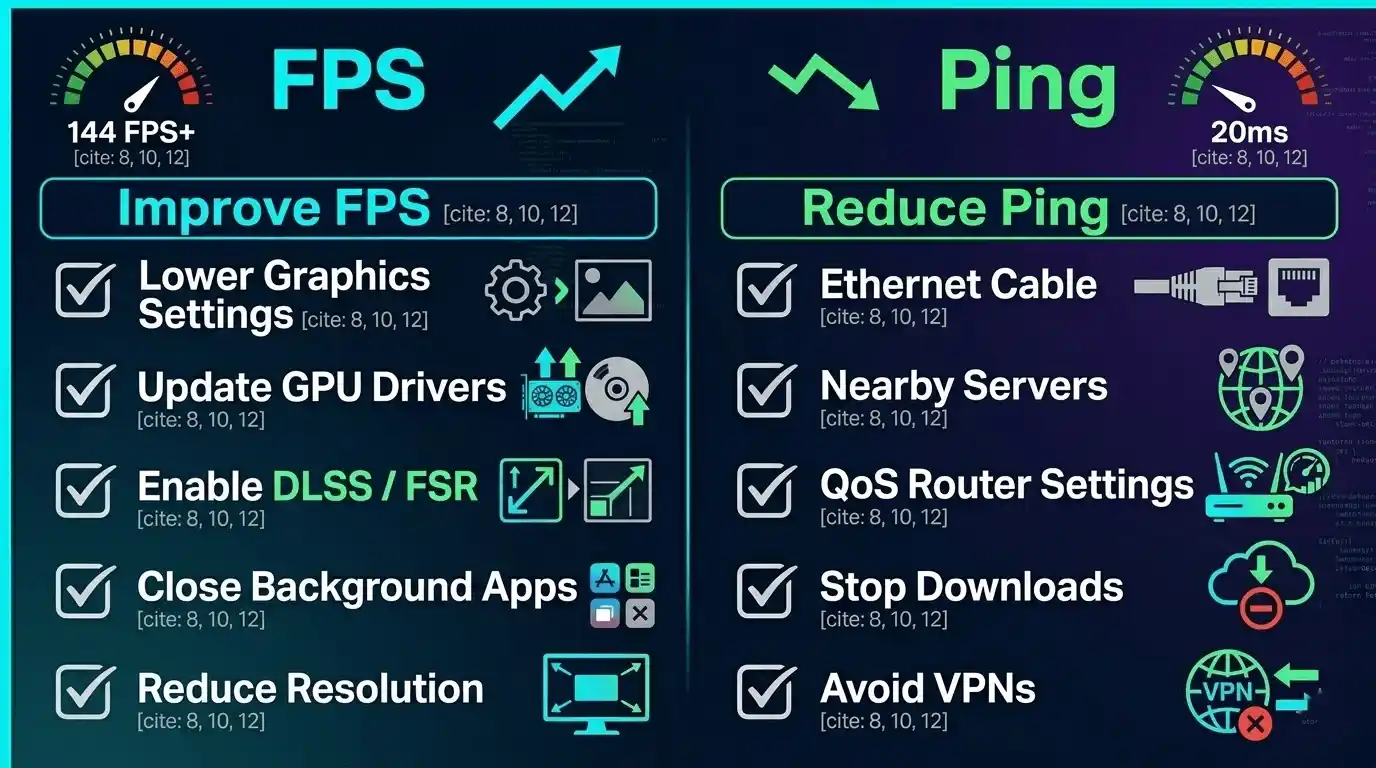 does internet speed affect fps in games
