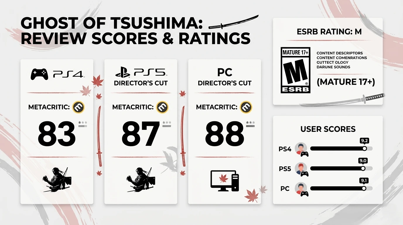ghosts of tsushima rating