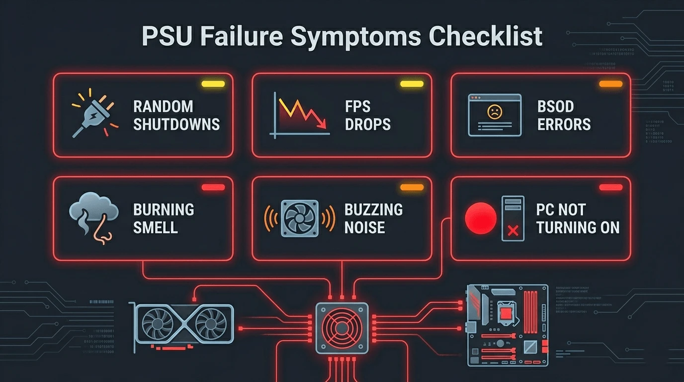 how to know if my psu is failing