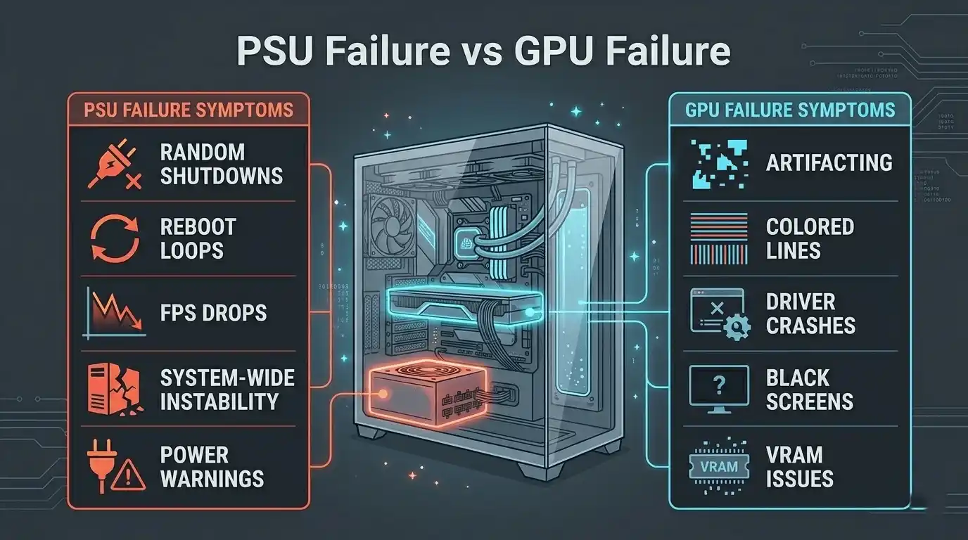 how to know if my psu is failing