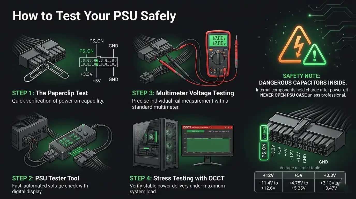 how to know if my psu is failing