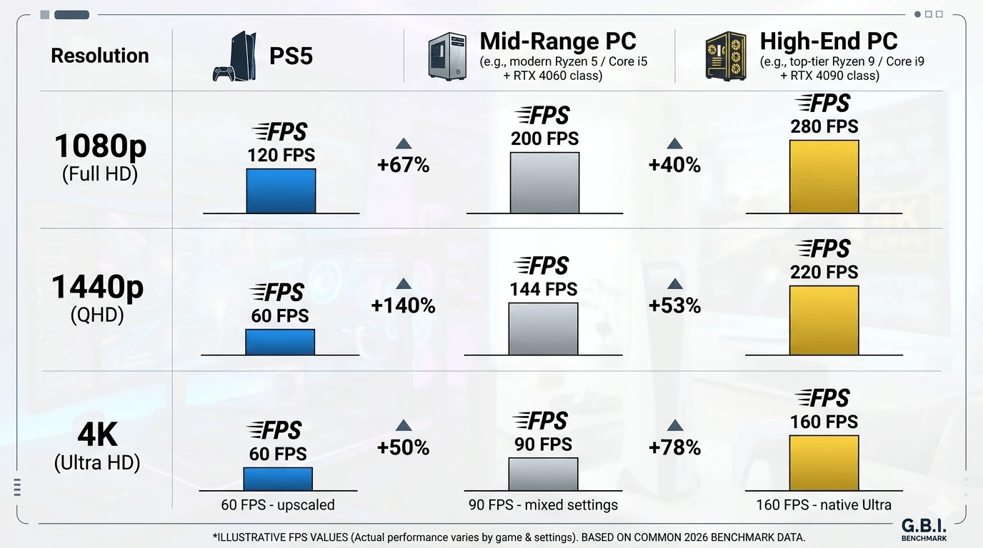 is gaming pc better than ps5