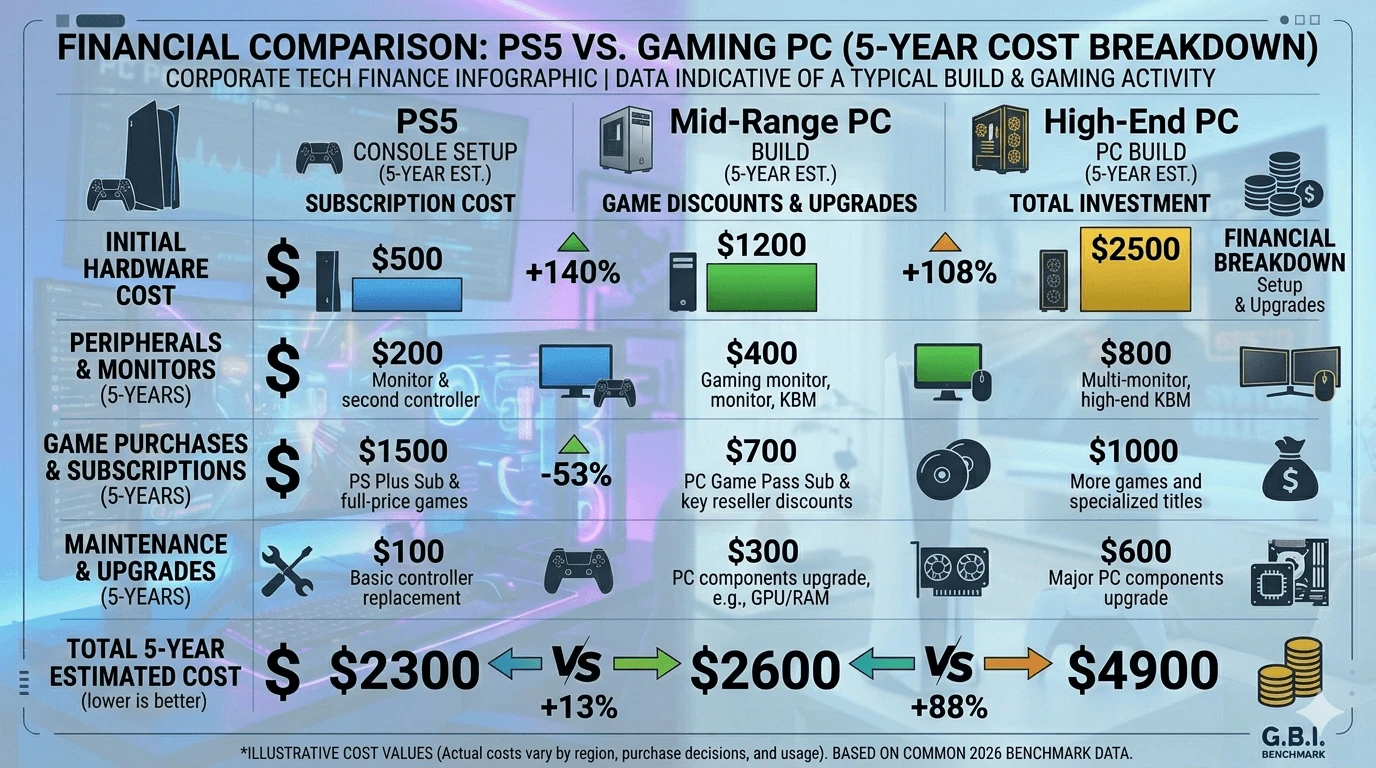 is gaming pc better than ps5