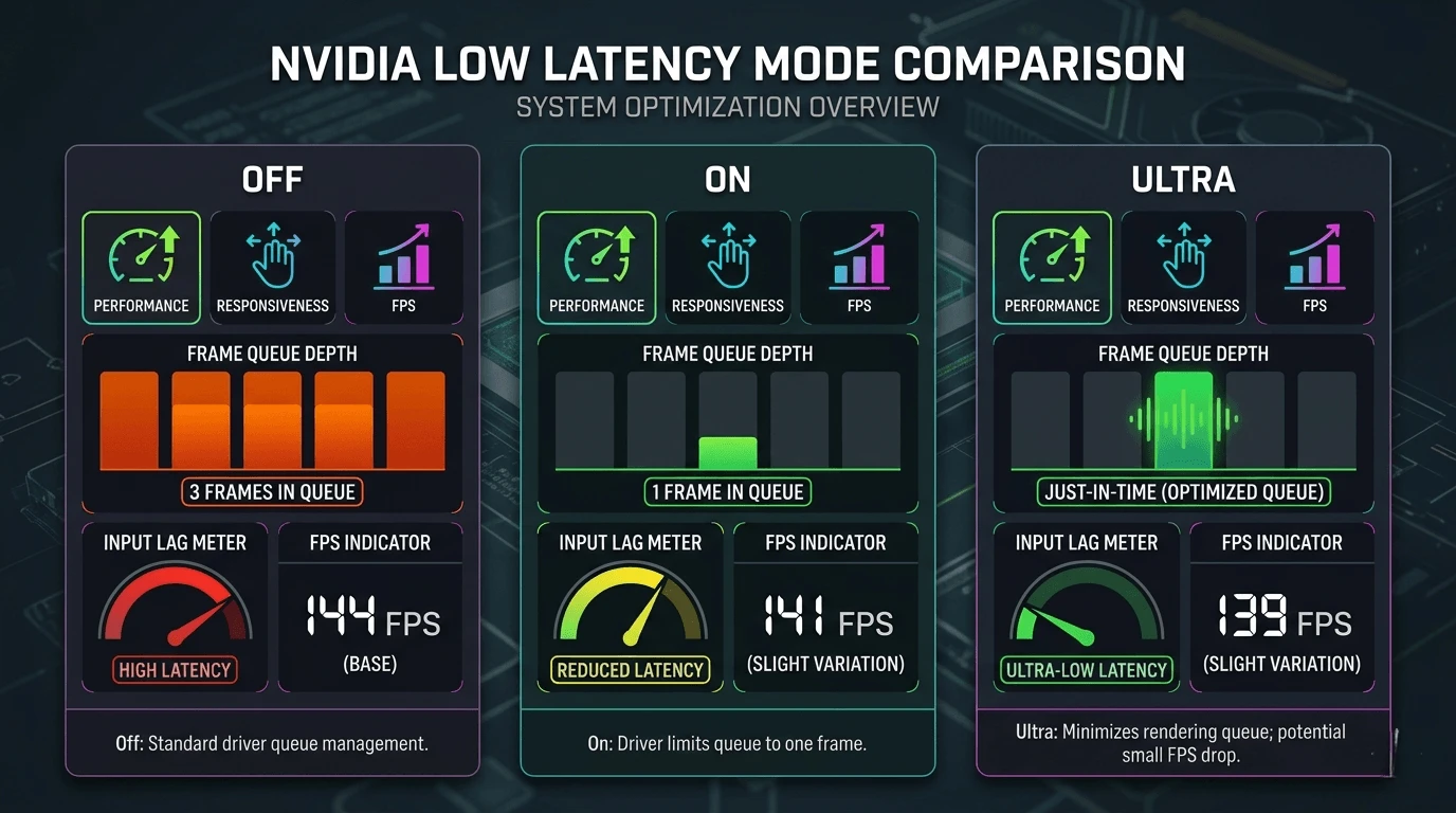 what does low latency mode do in nvidia settings