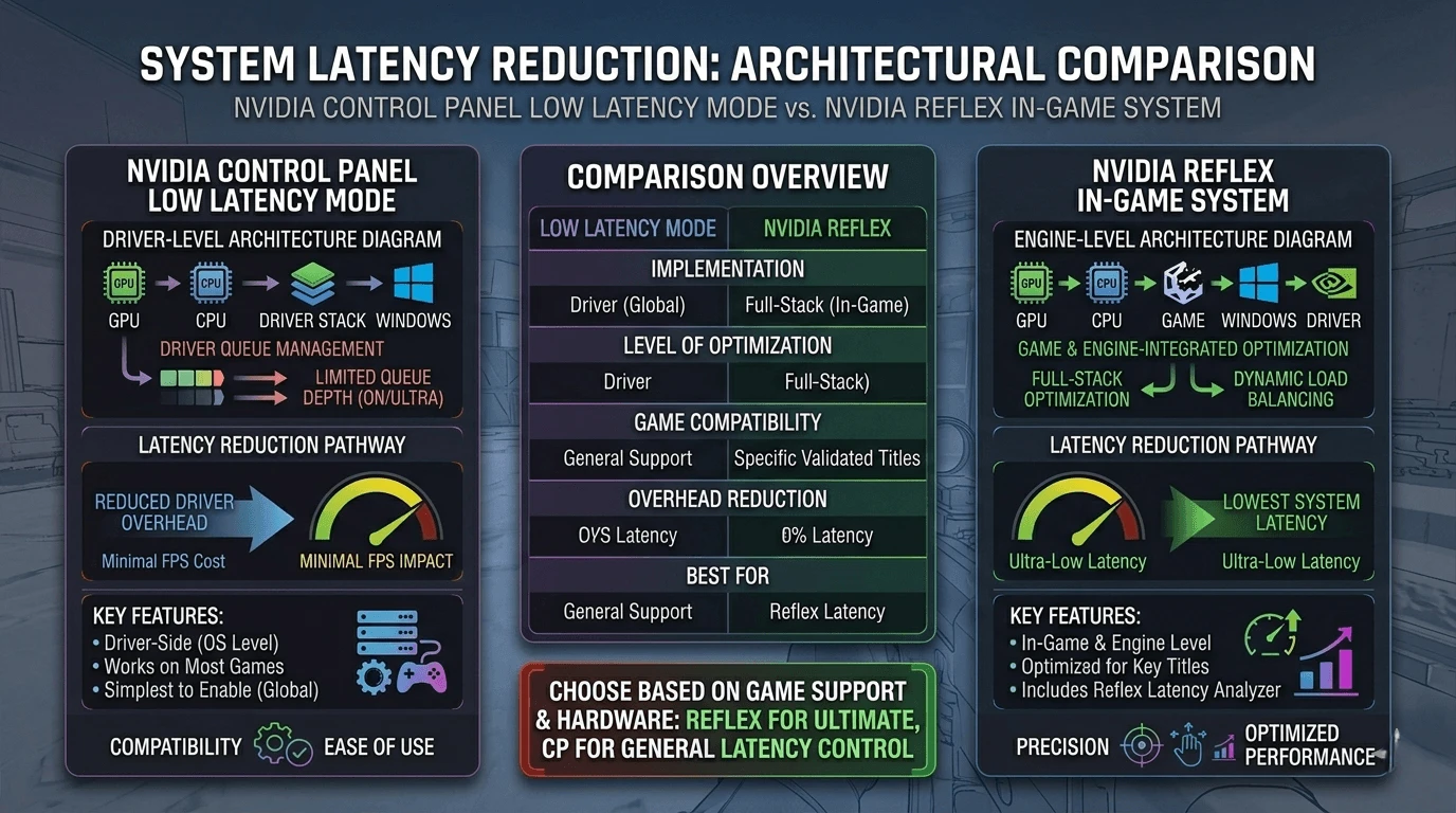what does low latency mode do in nvidia settings