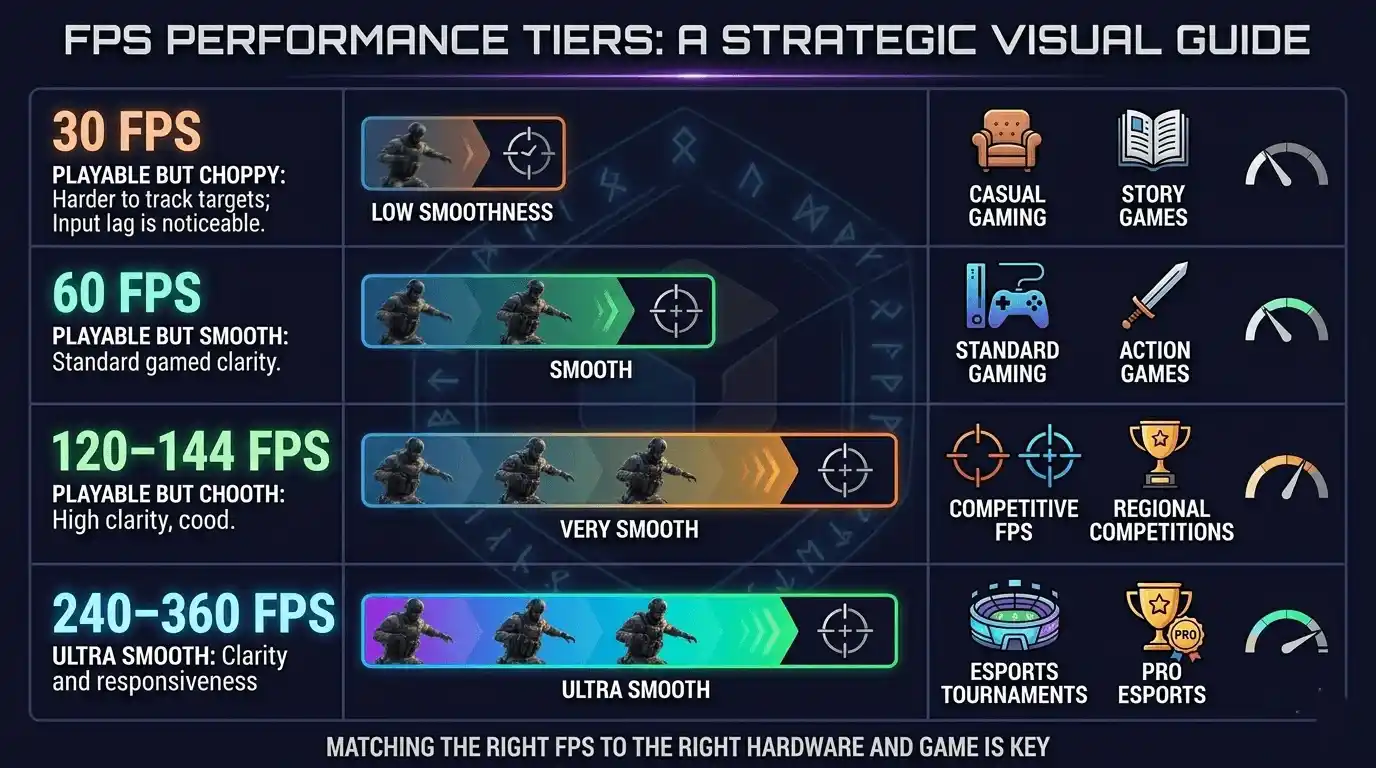 what fps do pro gamers play at