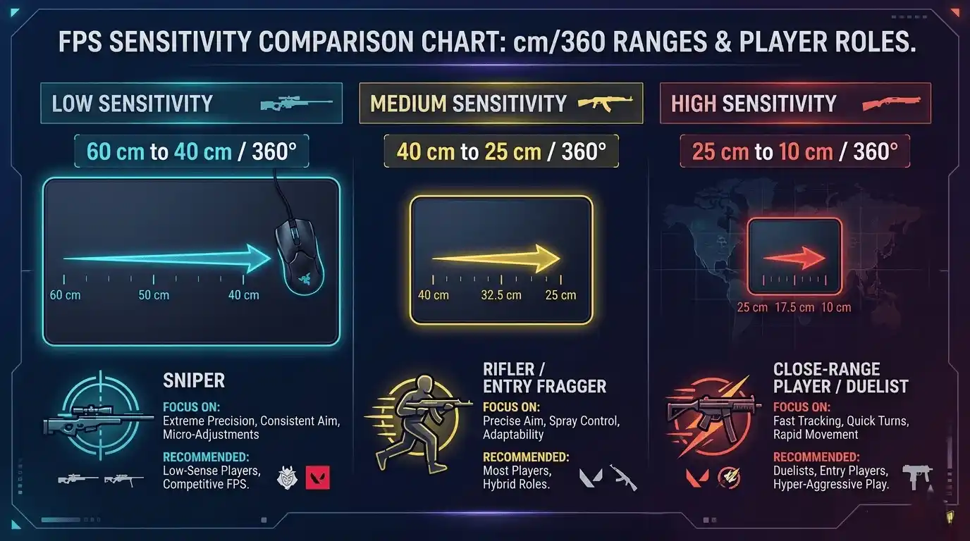 what sensitivity do pro gamers use