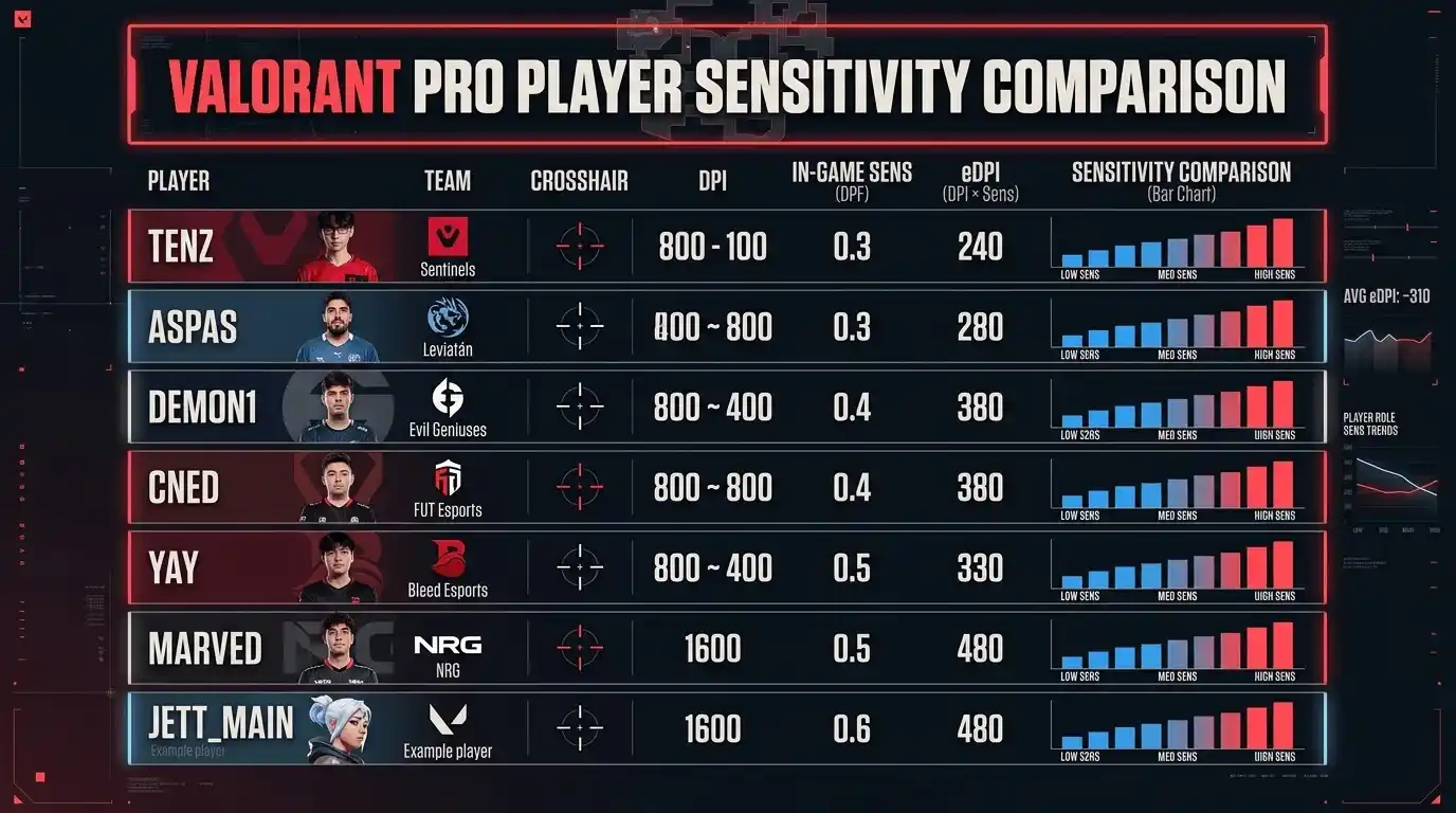 what sensitivity do pro gamers use