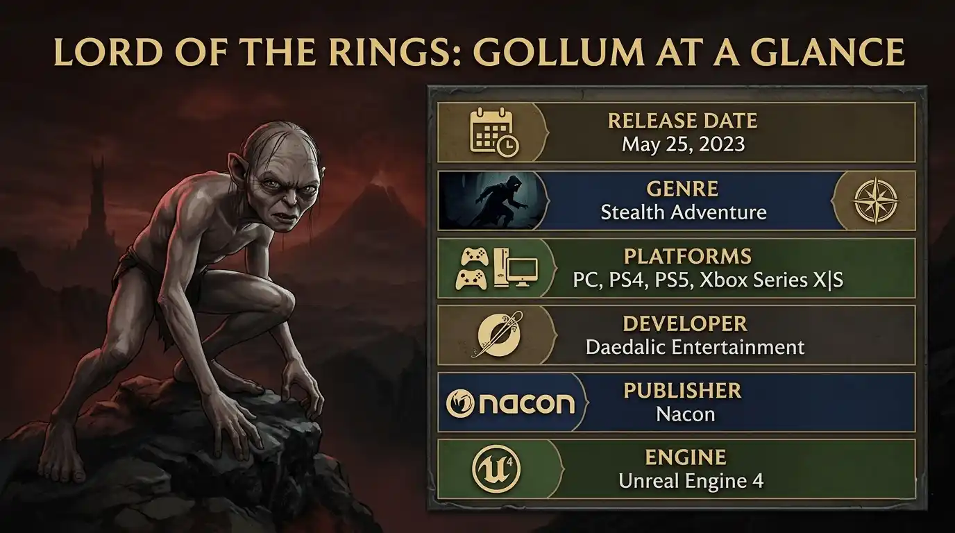gollum lord of the rings game