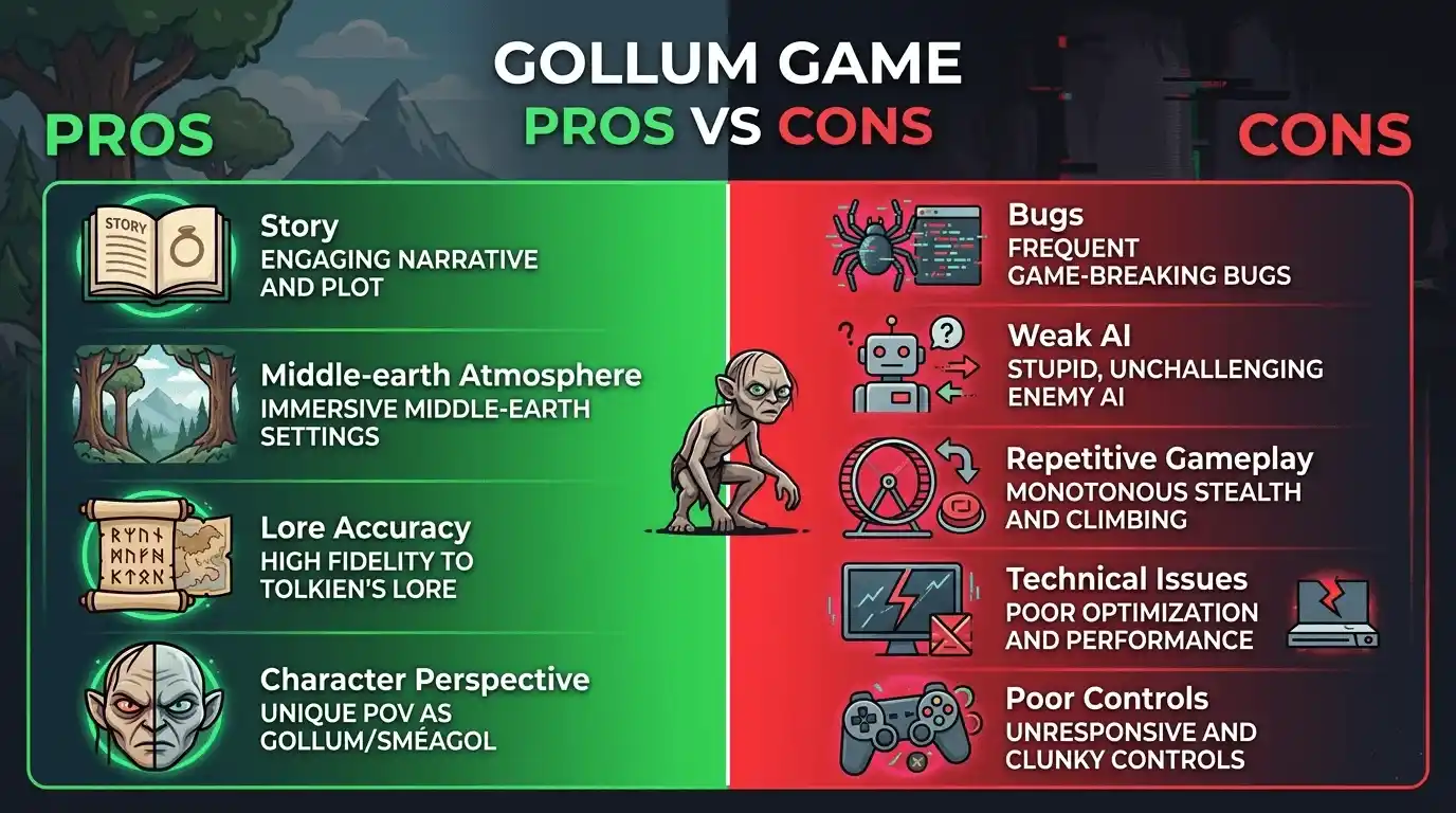 gollum lord of the rings game