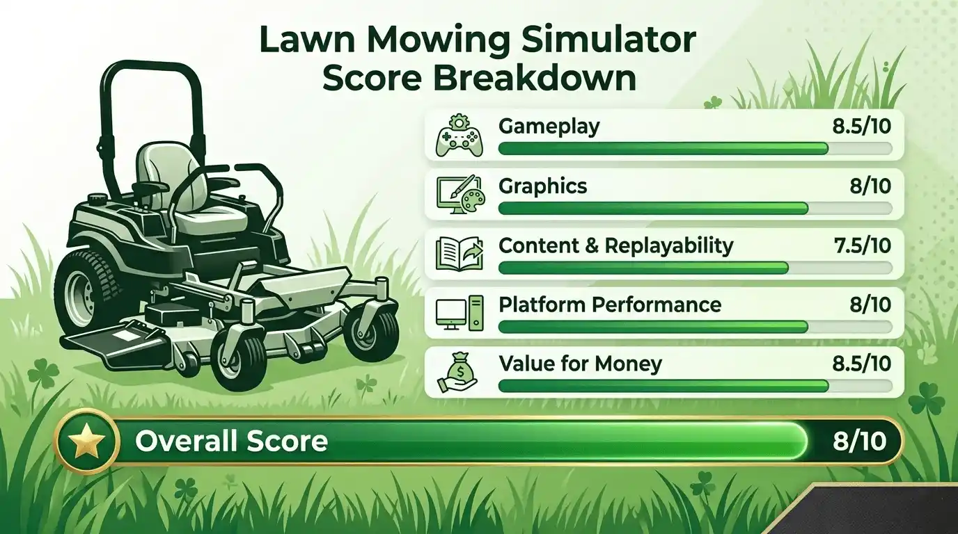 lawn mowing simulator reviews